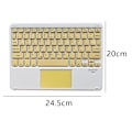 Miniatyrbillede 2 af 5: Ultra-tynd trådløst Bluetooth-tastatur med touchpad - Universelt genopladeligt tastatur til iPad iOS Android Windows-enheder