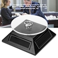 Miniatyrbillede 4 af 10: Solar Showcase 360 Graders Drejeskive Roterende Smykke Organizer Display Stand (Sort)