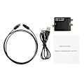 Miniatyrbillede 1 af 5: Digital Optisk til Analog Coaxial Audio Konverter RCA Adapter Konverter