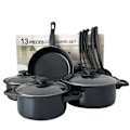 Miniatyrbillede 1 af 5: 13 Dele Non-Stick Gryder/Pander/Redskaber Basis Kogegrej Sæt