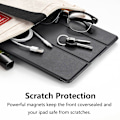 Miniatyrbilde 4 av 5: Smart Case for iPad Air 2, Smart Case Cover Gjennomsiktig Frostet Bakside Magnetisk Cover med Auto Sleep/Wake Funksjon - svart