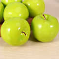 Miniatyrbild 7 av 10: 6 st konstgjorda gröna äpplen frukt simulering naturtrogen kök display hem mat dekorativ