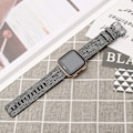 Miniatyrbild 5 av 8: Canvas klockarmband Mjukt andningsbart tvättbart modernt klockarmband Passar till Fitbit Charge2