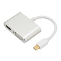 MiniDP till HD Multimedia Interface VGA Adapter Plug and Play 4Kx2K 2 i 1 Videokonverter Adapter