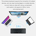 Miniatyrbilde 3 av 5: Tastatur med touchpad, 2,4 GHz tilkobling via USB-mottaker, programmerbare multimedietaster, Windows / Android / ChromeOS