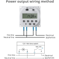 Miniatyrbild 5 av 5: 12V 16A Programmerbar Timer Digital Med 16 Program, Programmerbar Timer, Uttag Med LCD-skärm, Stöldskydd Med