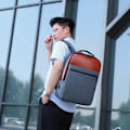 Miniatyrbild 7 av 7: Affärsryggsäck för bärbar dator, vattentät ryggsäck för anteckningsblock, 15,6 tum skolryggsäck med USB-laddningsport, casual affärsdagryggsäck reseryggsäck för