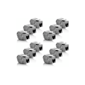 Miniatyrbilde 1 av 5: 12x Modul Keystone CAT 6a Jack - Skjermet STP RJ45-kontakt Snap-In Montering Rå Kabel CAT 500Mhz 10GBit/s