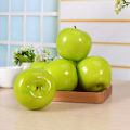 Miniatyrbild 8 av 10: 6 st konstgjorda gröna äpplen frukt simulering naturtrogen kök display hem mat dekorativ
