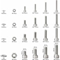 Miniatyrbillede 4 af 5: Kit 520 stk. M3 M4 M5 M6 Rustfrit Stål Hex Socket Knap Hoved Gevind Bolt Skruer med Møtrikker Sortiment