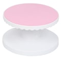 Pikkukuva 3 / 5: Kakun koristelualusta pyörivä pohja liukumaton kakun koristelupöytä DIY keittiön leivontatyökalu (Pyörivän pöydän halkaisija 23 cm)