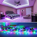 Miniatyrbild 3 av 5: 5M LED-remsa, flexibel ljusstark RGB-rums-LED, flerfärgad LED-ljusremsa med fjärrkontroll för sovrum, kök, TV, fest