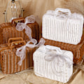 Miniatyrbild 3 av 5: Rattan vävd bambu presentask bröllop brudtärna gåvor bröllop leveranser presentask resväska
