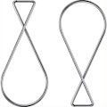 Miniatyrbild 1 av 5: 100-pack takkrokar T-formade klämmor Figur 8 klämma klämma takklämma