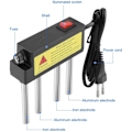 Miniatyrbild 2 av 5: Vattenelektrolysator - Bärbar vattenkvalitetstestare Lätt vattenföroreningsmonitor Lättanvänd elektrolystestmonitor