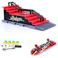 Miniatyrbillede 4 af 5: 2 Sæt Mini Finger Skateboard og Rampe Tilbehørssæt