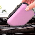 Miniatyrbild 2 av 5: 1 st Mini Förvaringsväska Gadgets Organizer Bärbar Väska För Hörlurar U-Disk Datakabel Varm (Rosa)11*7.5*4cm