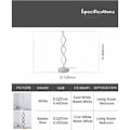 Miniatyrbillede 4 af 4: Twist Wave LED Sengelampe - 18W Varm Hvid LED Dæmpbar Spiral Bordlampe til Soveværelse/Stue/Kontor/Hotel (Varm Hvid No2)