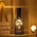 Miniatyrbillede 4 af 5: Dekorativ lampe med bur, lampe til soveværelse, køkken, bryllup
