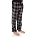 Miniatyrbild 3 av 6: 3-pack rutiga herrpyjamasbyxor set botten fleece lounge sovplagg PJs med fickor mikrofleece