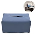 Miniatyrbillede 2 af 5: Servietboks Cover, Moderne Dekorativt Læder Rektangulær Servietboks Etui Organizer Holder til Toiletbord, Natborde, Stue, Kontor