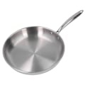 Miniatyrbillede 2 af 8: Stegepande i rustfrit stål, fortykket 304 rustfrit stål, ubelagt 3-lags stegepande i rustfrit stål til omeletmadlavning 28 cm