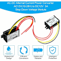 Miniatyrbild 2 av 5: AC-DC-omvandlare för strömförsörjning AC 12V (10-28V) till DC 12V spänningsreducerande omvandlare, IP68 vattentät Buck-omvandlarmodulregulator