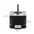 Miniatyrbilde 1 av 2: 1 stk. 4-leder 12V 1.3A 0.30Nm Stepper Stepping Motor 42 for 3D-printer