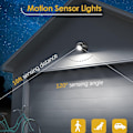 Miniatyrbild 4 av 5: Utomhusvägglampa med rörelsesensor | Utomhus LED-belysning | Sladdlös batteridriven belysning | 360 graders rotation och lutning