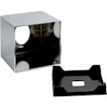 Miniatyrbillede 5 af 5: Servietboks Holder Terning Firkant Spejl Servietboks Låg Holder Kleenex Servietholder Badeværelsesorganisator Stativ Kromfinish