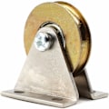 Miniatyrbilde 1 av 5: Veggmontert kabelhjul, 1,5\" diameter, flat monteringsblokk, arbeidsbelastning: 100 kg (L-type)