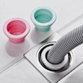 Miniatyrbillede 4 af 5: 2 stk. Afløbsrør Slangeforsegling Deodorant Silikoneprop Tætningsprop Kloakforseglingsring Vaskemaskine til Badeværelse Køkken Rengøringsværktøj