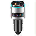 Pikkukuva 1 / 5: V5.0 Bluetooth FM-lähetin autoon, QC3.0 & LED-taustavalaistu langaton Bluetooth-sovitin musiikkisoitin/autosarja handsfree-puheluilla