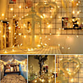 Miniatyrbillede 4 af 5: Lysguirlande 100M 1000 LED Julelys Indendørs og Udendørs 8 Tilstande Vandtæt Guinguette Guirlande Transparent Kabel til Hjemmefest Jul