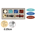 Miniatyrbilde 3 av 5: Voks Segl Stempelsett, Klassisk Vintage Segl Voks Stempelsett, Retro Segl Stempel Maker Gaveeske Sett