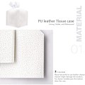 Miniatyrbillede 3 af 5: Servietboks, PU Læder Firkantet Servietboks Holder - Dekorativ Holder til Badeværelsesbordplade, Natborde, Kontorbord & Bil