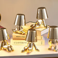 Miniatyrbilde 2 av 5: Styling Options Thinker Lamp Collection Skrivebordsnattlampe Gull C