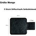 Miniatyrbillede 2 af 5: Pen Loop Holder, Pakke med 5 Pen Loops, Selvklæbende, Elastisk Gummibånd, Pen Holder Lavet af Læder, til Notesbog, Kalender, Clipboard, 5 Farver