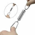 Miniatyrbilde 3 av 5: Loop Fjærspennings Blindfeste - Solseilfester Rustfritt Stål Tilbehør med 4 Spiralformede Fjærer 8 Karabinkroker for Telt Markiser Camping, 4 Stk