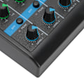 Miniatyrbillede 5 af 8: 4-kanals Audio Mixer USB Stereo Mixing Console med Lydkort til Hjemmecomputer Scene 110V-240V US Stik