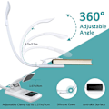 Miniatyrbillede 5 af 5: Boglampe, genopladelig LED USB læselampe, øjenbeskyttende clip-on lampe, sengelampe til børn og bogorme, til seng, sofa, nodestativ, kontor, rejser