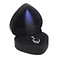 Miniatyrbild 2 av 5: LED smyckeskrin presentask elegant sammetshalsband hänge ask armband ask med LED-ljus för smyckendisplay bröllop förlovning Alla hjärtans dag
