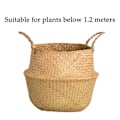 Miniatyrbild 5 av 5: Sjögräs korg Wicker korg Blomkruka Fällbar korg Smutsig korg BG