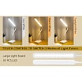 Miniatyrbilde 5 av 5: LED Skrivebordslampe Trådløs Oppladbar USB Batteri 2000mah, Berøringsdimmer Intensitet 3 Fargemoduser, Leselampe Tavle Barn Soverom
