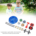 Miniatyrbilde 8 av 8: 4 i 1 Roterende Gyroskop Leke 2 Utskytningsramper Avtakbart Gyroskop Leke Racing Spill for Barn