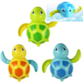 Miniatyrbillede 1 af 7: 3 stk. Bade Svømme Skildpadde Legetøj til Baby Småbørn, Optrækkelig Kæde Bade Vand Legetøj, Svømmende Badekar Pool Søde Svømmende Skildpadde Legetøj til Drenge Piger.