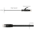 Miniatyrbillede 3 af 5: Cat6 Fladt Skærmet RJ45 Ethernet Patch Netværkskabel Belagt Stik STP Ledninger til Højhastigheds Computer Router Ethernet LAN Netværk