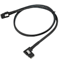Miniatyrbillede 2 af 5: Kabel Intern Mini SAS til Mini SAS Ledning, SFF-8087 til Venstre/Højre Vinkel SFF-8087 Ledning, Kompatibel med RAID eller PCI Controller, 0.8m