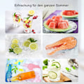 Miniatyrbillede 3 af 5: Isterningebakke, 2-pak Nem Frigørelse Isterningebakke Silikone A-fri Isterningbeholder med Låg Isterninger Genanvendelig Ice Cube Tray