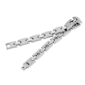 Miniatyrbillede 1 af 2: Simpelt Delikat Herre Herre Helbredende Smykker Titanium Stål Anti-trætheds Armbånd Armring Gave